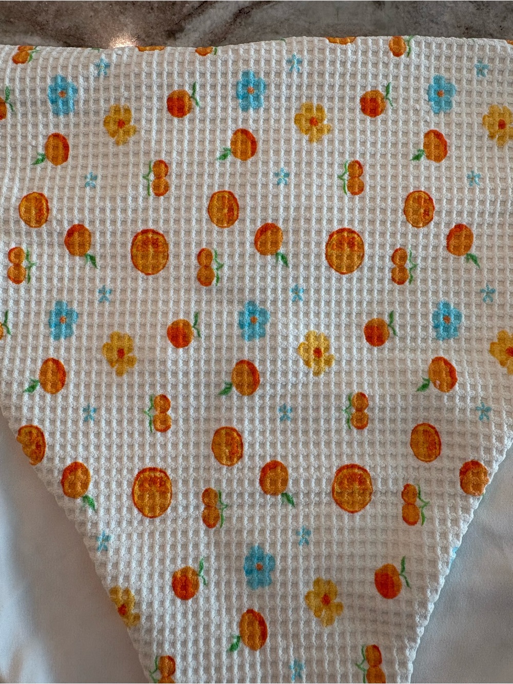 Dippin Daisy Orange Waffle Knit Swimsuit Bikini Bottoms Cheeky High Rise Large - Picture 3 of 9